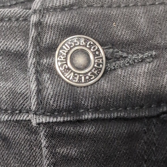 Levi’s 721 High Rise Skinny Jeans Women’s 27 Black Denim Stretch Classic Levi's - Picture 5 of 10